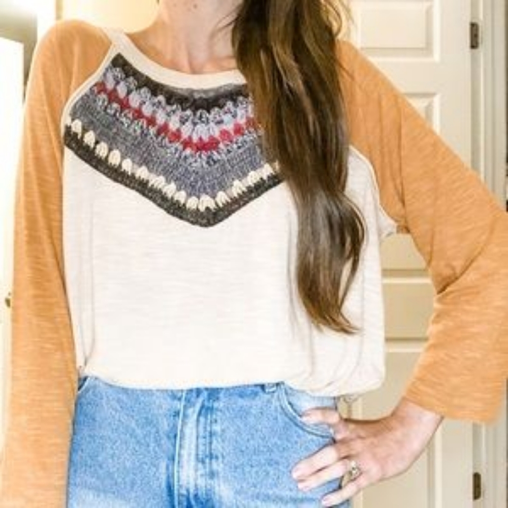 New Free People Spring Bound Baseball Tee - Picture 7 of 16